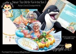 Never too Old for Fun in the Sun 3 Rocker Card