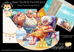 Never too Old for Fun in the Sun 6 Rocker Card