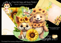Cmon Get Happy with Sunny Friends 1 Rocker Card