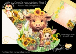 Cmon Get Happy with Sunny Friends 2 Rocker Card