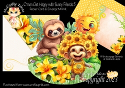 Cmon Get Happy with Sunny Friends 5 Rocker Card
