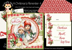 A Christmas to Remember 4 7.75x7.75 Simply Cards