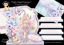 Pretty Pastel Princess 7 XL Shaped Card Kit