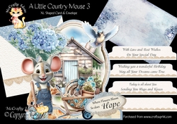 A Little Country Mouse 3 XL Shaped Card Kit