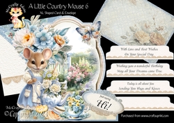 A Little Country Mouse 6 XL Shaped Card Kit