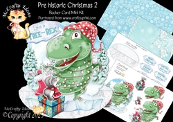 Prehistoric Christmas 2 Rocker Card