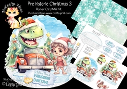 Prehistoric Christmas 3 Rocker Card