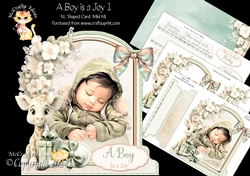 A Boy is a Joy 1 XL Shaped Card Kit