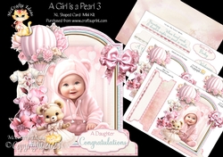 A Girl is a Pearl 3 XL Shaped Card Kit