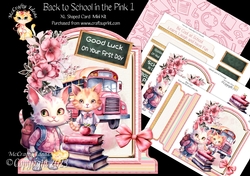 Back to School in the Pink 1 XL Shaped Card Kit