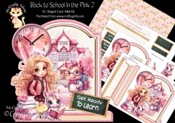 Back to School in the Pink 2 XL Shaped Card Kit