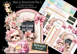 Back to School in the Pink 3 XL Shaped Card Kit