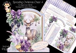 Spreading Christmas Cheer 4 1 XL Shaped Card Kit