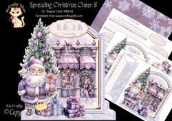 Spreading Christmas Cheer 8 1 XL Shaped Card Kit