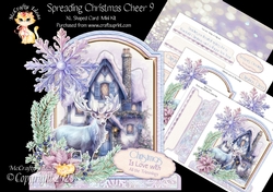 Spreading Christmas Cheer 9 1 XL Shaped Card Kit