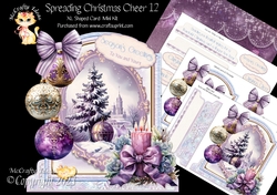 Spreading Christmas Cheer 12 1 XL Shaped Card Kit