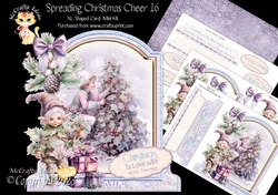 Spreading Christmas Cheer 16 1 XL Shaped Card Kit