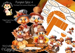 Pumpkin Spice 4 Triple Easel
