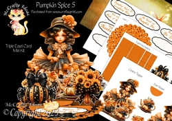 Pumpkin Spice 5 Triple Easel