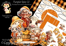 Pumpkin Spice 10 Triple Easel