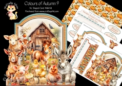 Colours of Autumn 9 XL Shaped Card Kit
