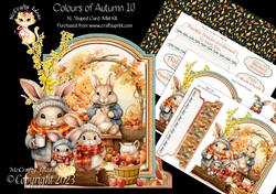 Colours of Autumn 10 XL Shaped Card Kit