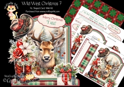 Wild West Christmas 7 XL Shaped Card Kit