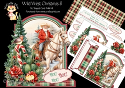 Wild West Christmas 8 XL Shaped Card Kit