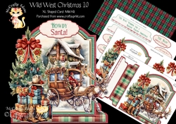 Wild West Christmas 10 XL Shaped Card Kit
