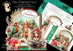 Fairy Christmas to You 6 XL Shaped Card Kit
