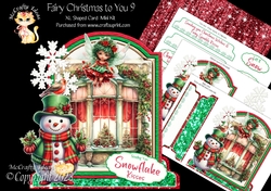 Fairy Christmas to You 9 XL Shaped Card Kit