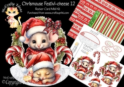 Chrismouse Festivi-cheese 12 Rocker Card