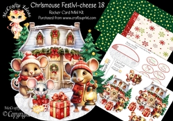 Chrismouse Festivi-cheese 18 Rocker Card