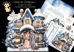 Home for Christmas 1 XL Shaped Card Kit
