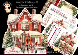 Home for Christmas 8 XL Shaped Card Kit