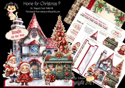 Home for Christmas 9 XL Shaped Card Kit