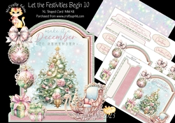 Let the Festivities Begin 10 XL Shaped Card Kit
