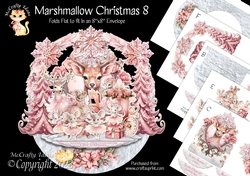 Marshmallow Christmas 8 Rock-the-Shelf Card Mini Kit