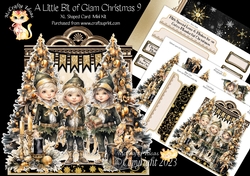 A Little Bit of Glam Christmas 9 XL Shaped Card Kit