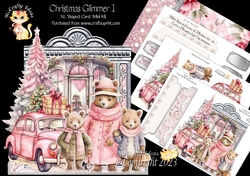 Christmas Glimmer 1 XL Shaped Card Kit