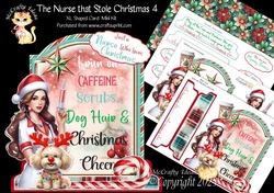 The Nurse that Stole Christmas 4 XL Shaped Card Kit