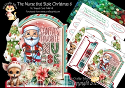 The Nurse that Stole Christmas 6 XL Shaped Card Kit