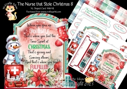 The Nurse that Stole Christmas 8 XL Shaped Card Kit