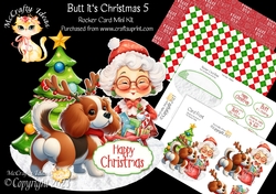 Butt its Christmas 5 Rocker Card
