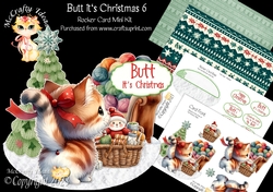 Butt its Christmas 6 Rocker Card