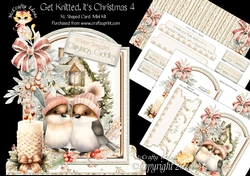 Get Knitted its Christmas 4 XL Shaped Card Kit