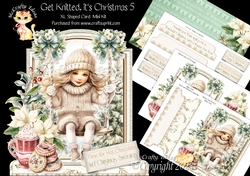 Get Knitted its Christmas 5 XL Shaped Card Kit
