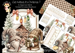 Get Knitted its Christmas 7 XL Shaped Card Kit