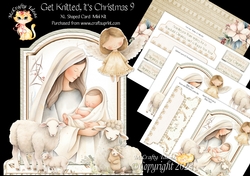 Get Knitted its Christmas 9 XL Shaped Card Kit