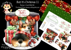 Butt its Christmas 11 Rocker Card